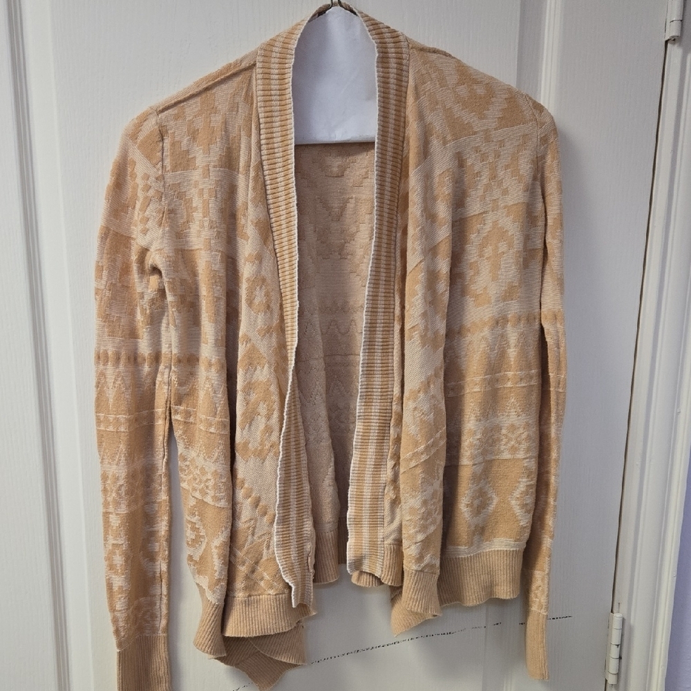 Abercrombie & Fitch Orange/Cream Patterned Cardigan